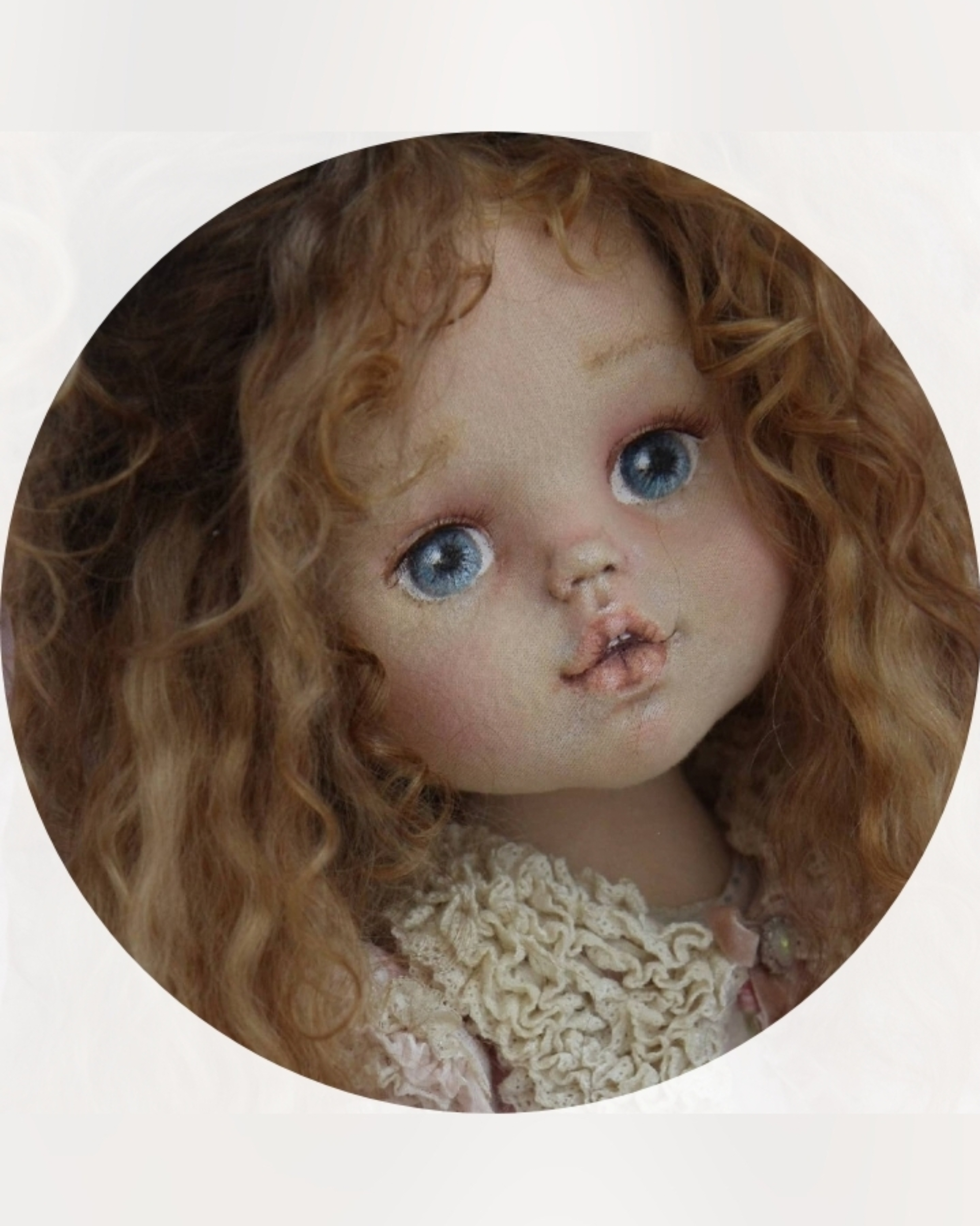 фото  Видео-курс : Голова. Куклы в рюшах школа кукол Ариши