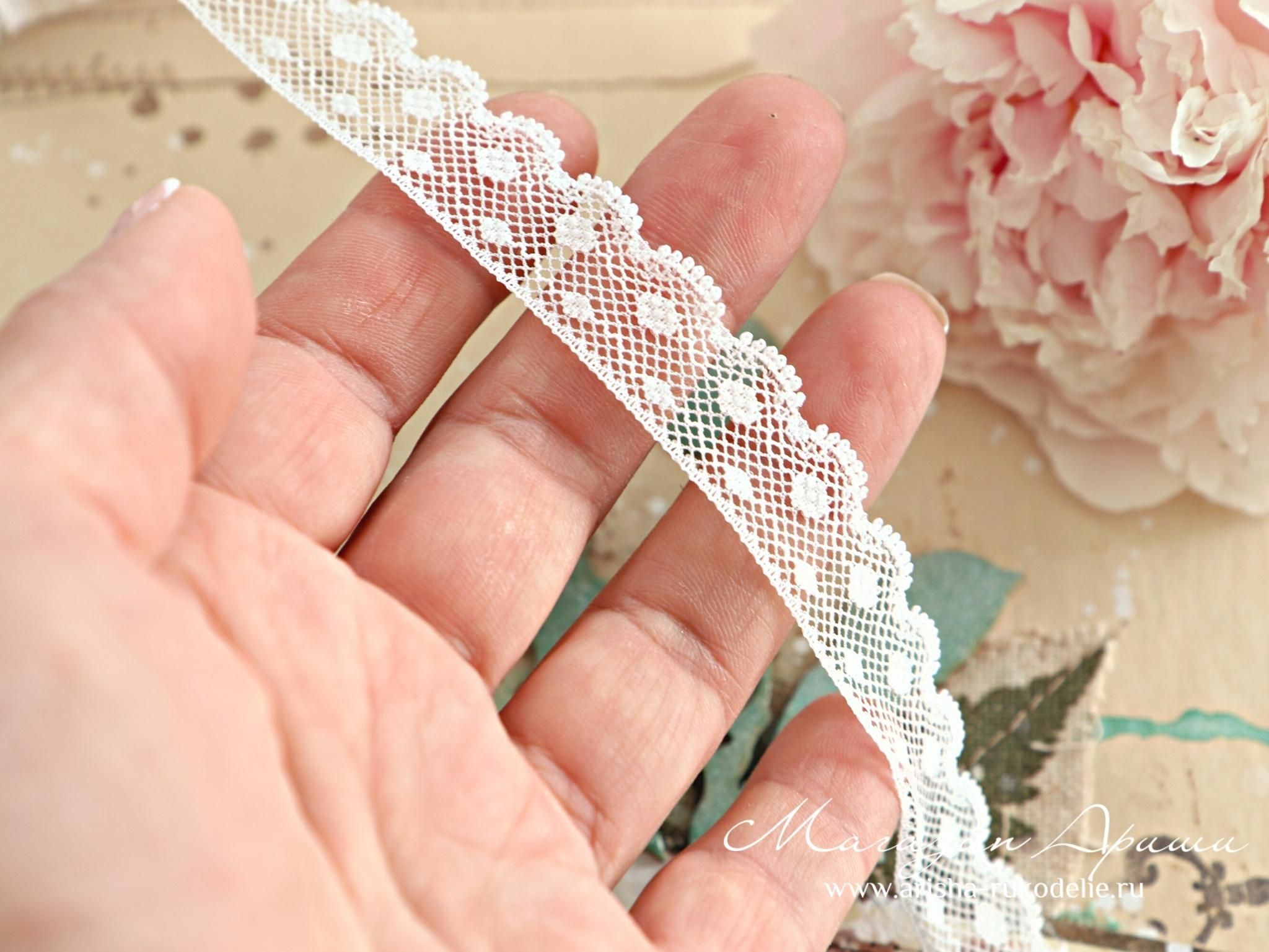 картинка Кружево нейлон арт. 23202. Тонкое, мягкое кружево  от магазина Ариши Рукодельные нежности