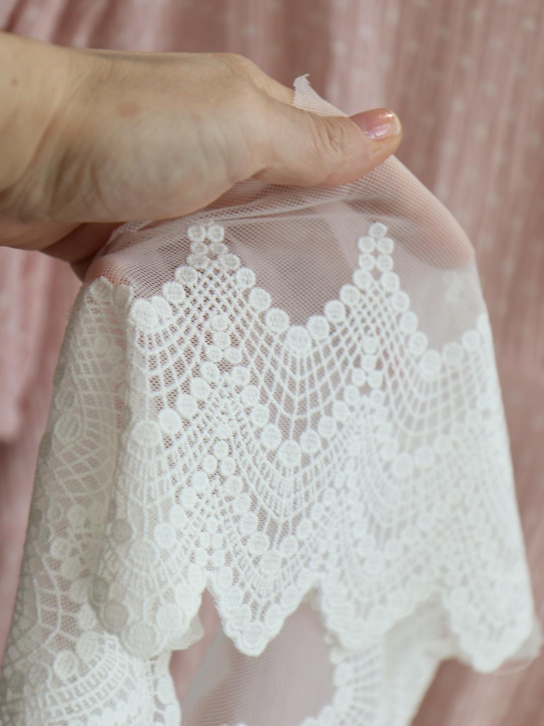 картинка Кружево 2205(молочный) .Кружево на сетке от магазина Ариши Рукодельные нежности