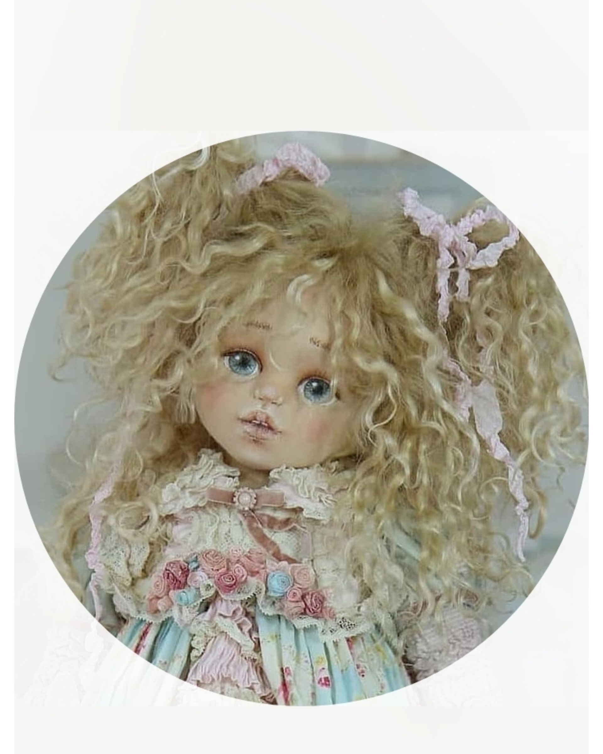 фото  Видео-курс : Голова. Куклы в рюшах школа кукол Ариши