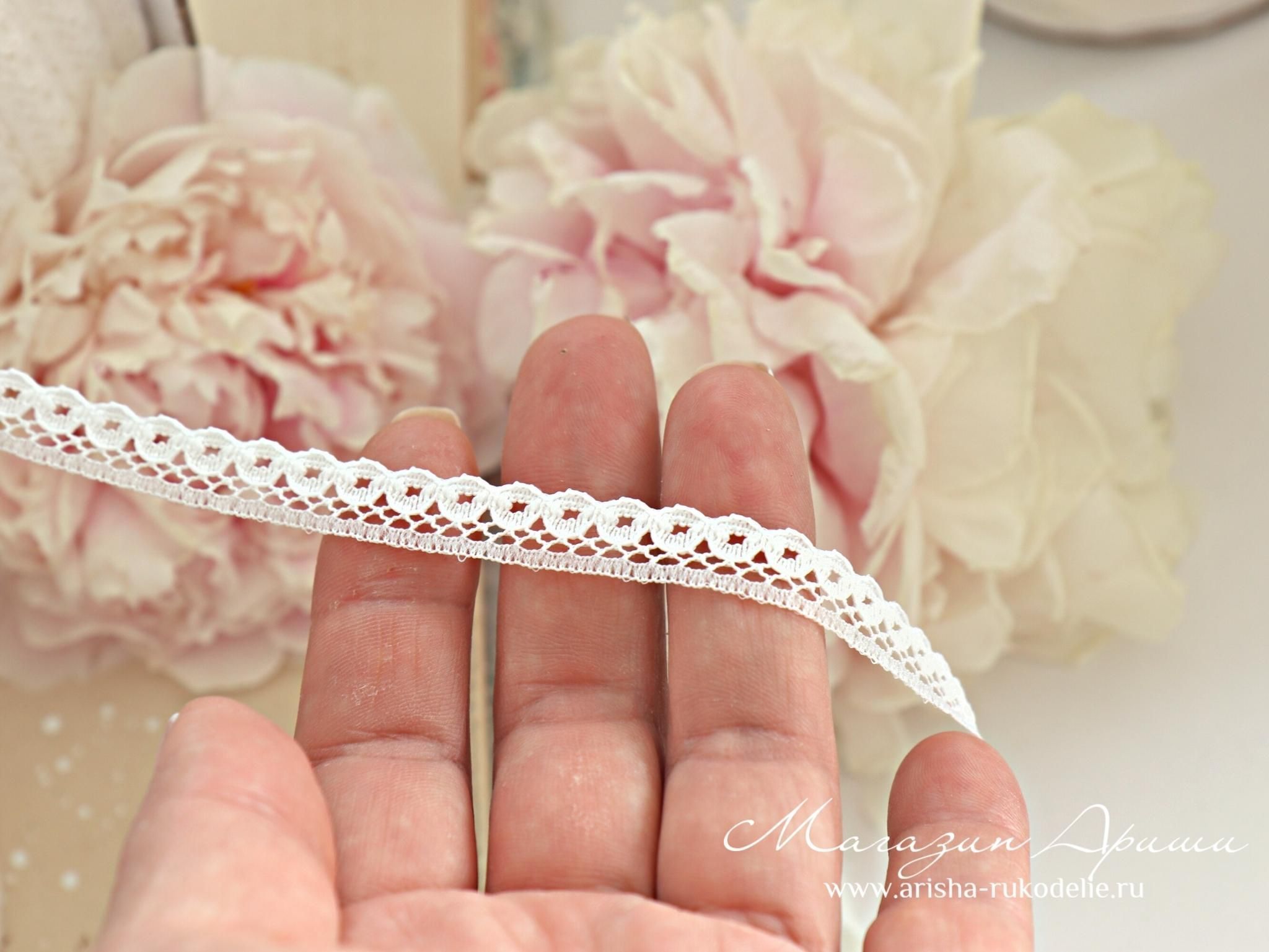 картинка Кружево нейлон арт. 23217. Тонкое, мягкое кружево.  от магазина Ариши Рукодельные нежности