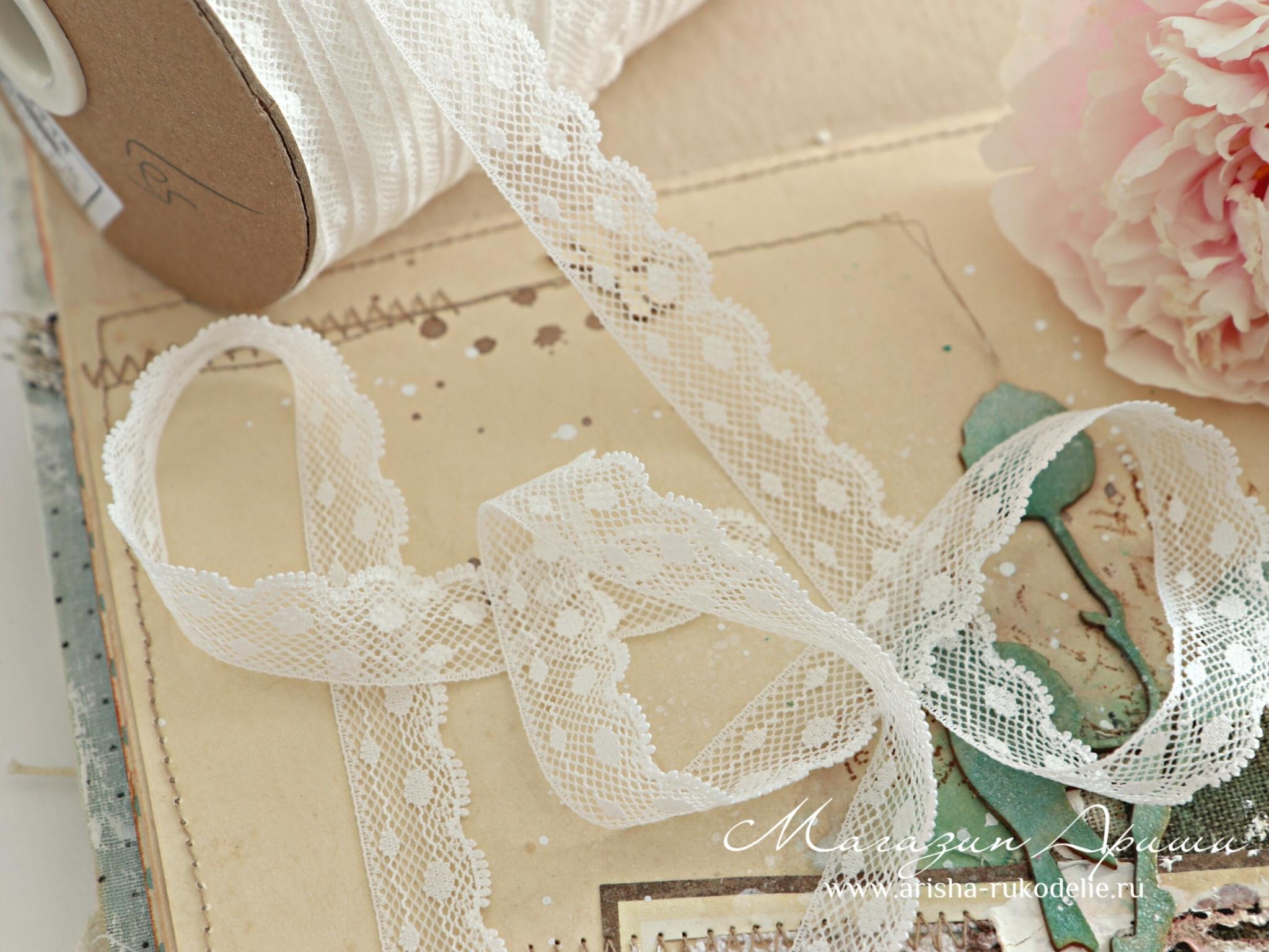 картинка Кружево нейлон арт. 23202. Тонкое, мягкое кружево  от магазина Ариши Рукодельные нежности