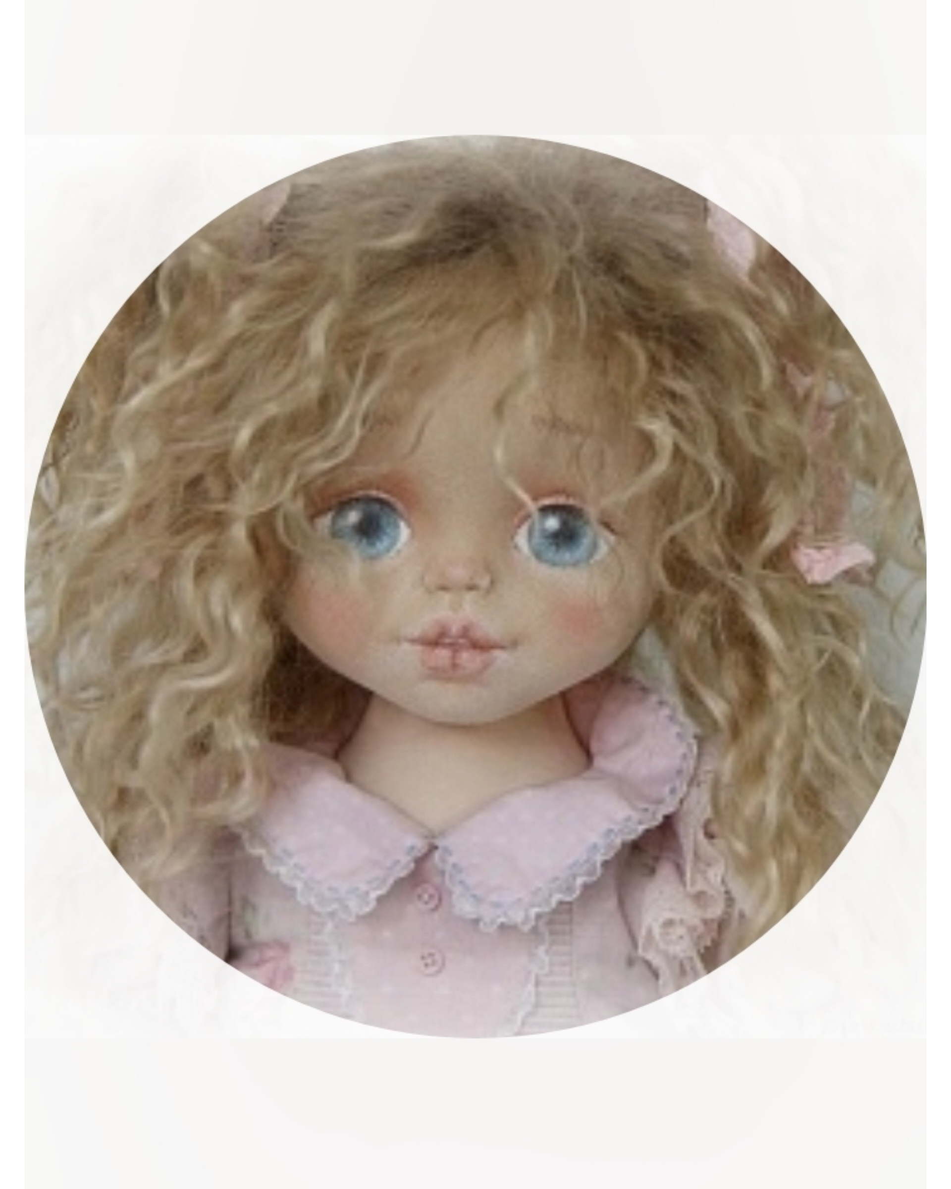 фото  Видео-курс : Голова. Куклы в рюшах школа кукол Ариши