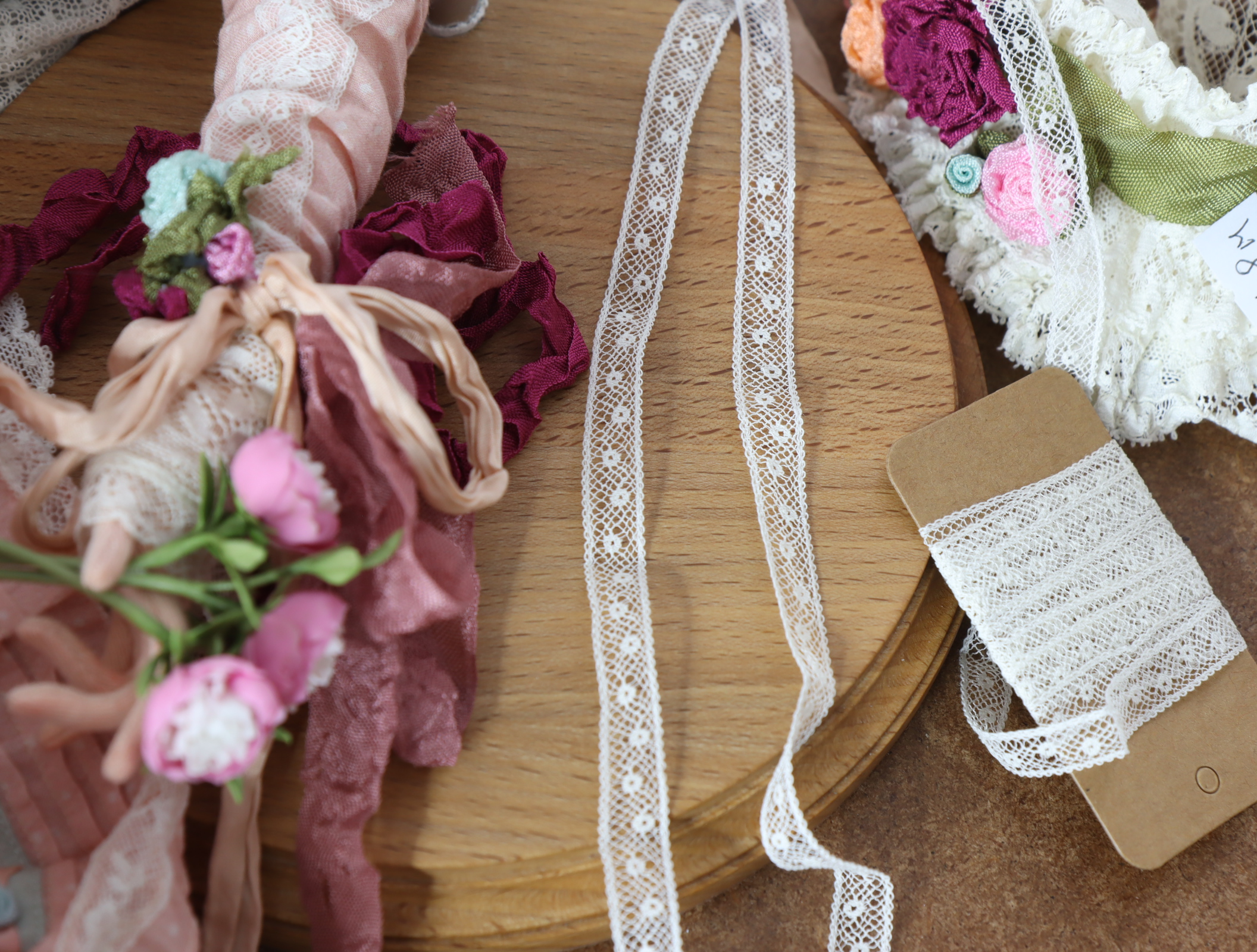 картинка Французское хлопковое кружево 33. Ширина 7мм. экрю от магазина Ариши Рукодельные нежности