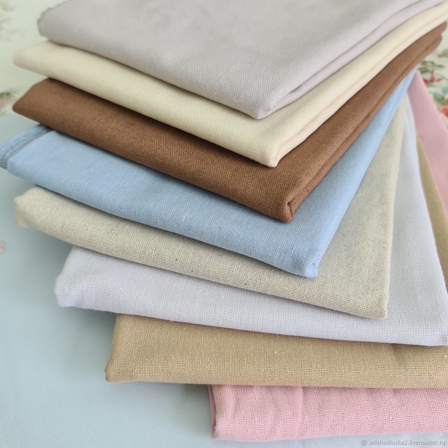 картинка Ткань "Рогожка", канва для вышивки . от магазина Ариши Рукодельные нежности