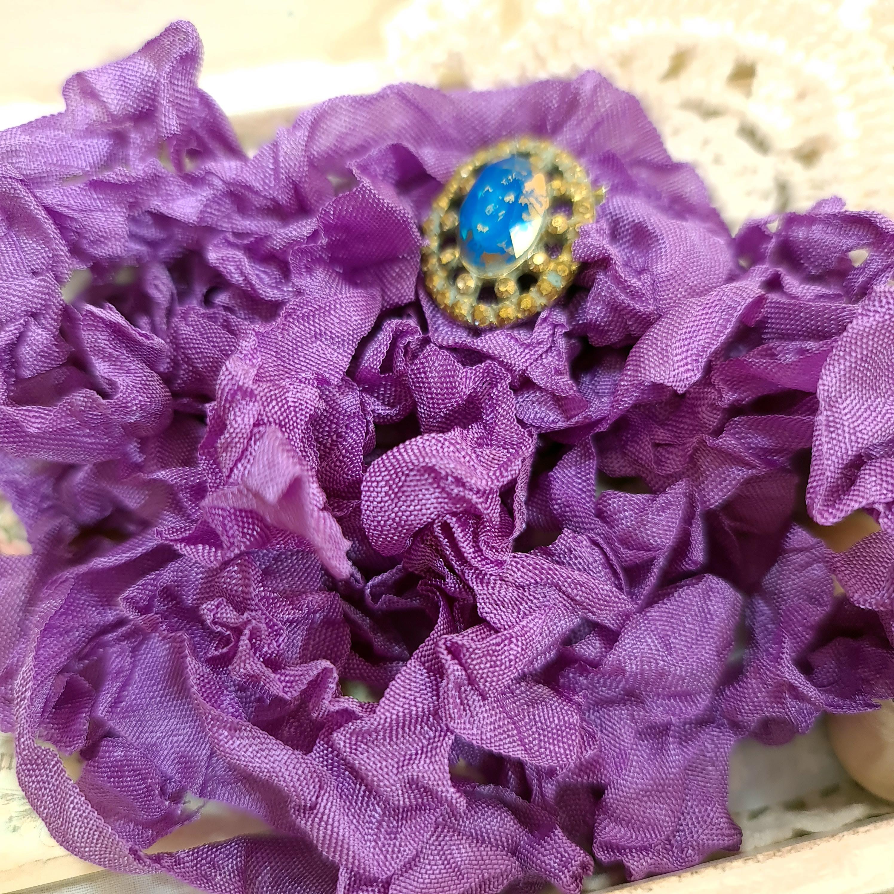 фото Шебби лента №171 лиловый от магазина Ариши "Кукольные нежности"