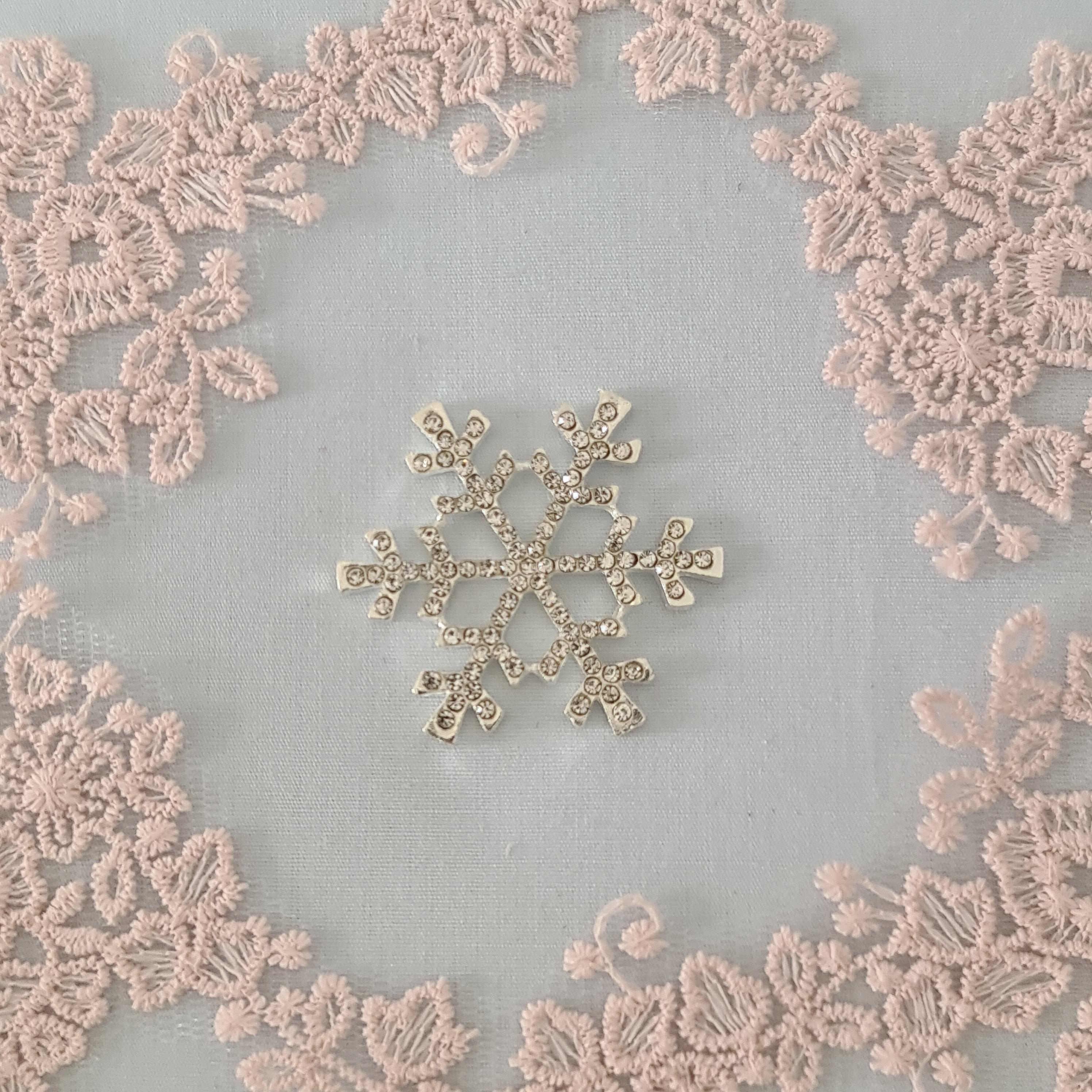 Детальное фото декоративной фигурки "Украшение  Снежинка 1208." из пластика - магазин Ариши