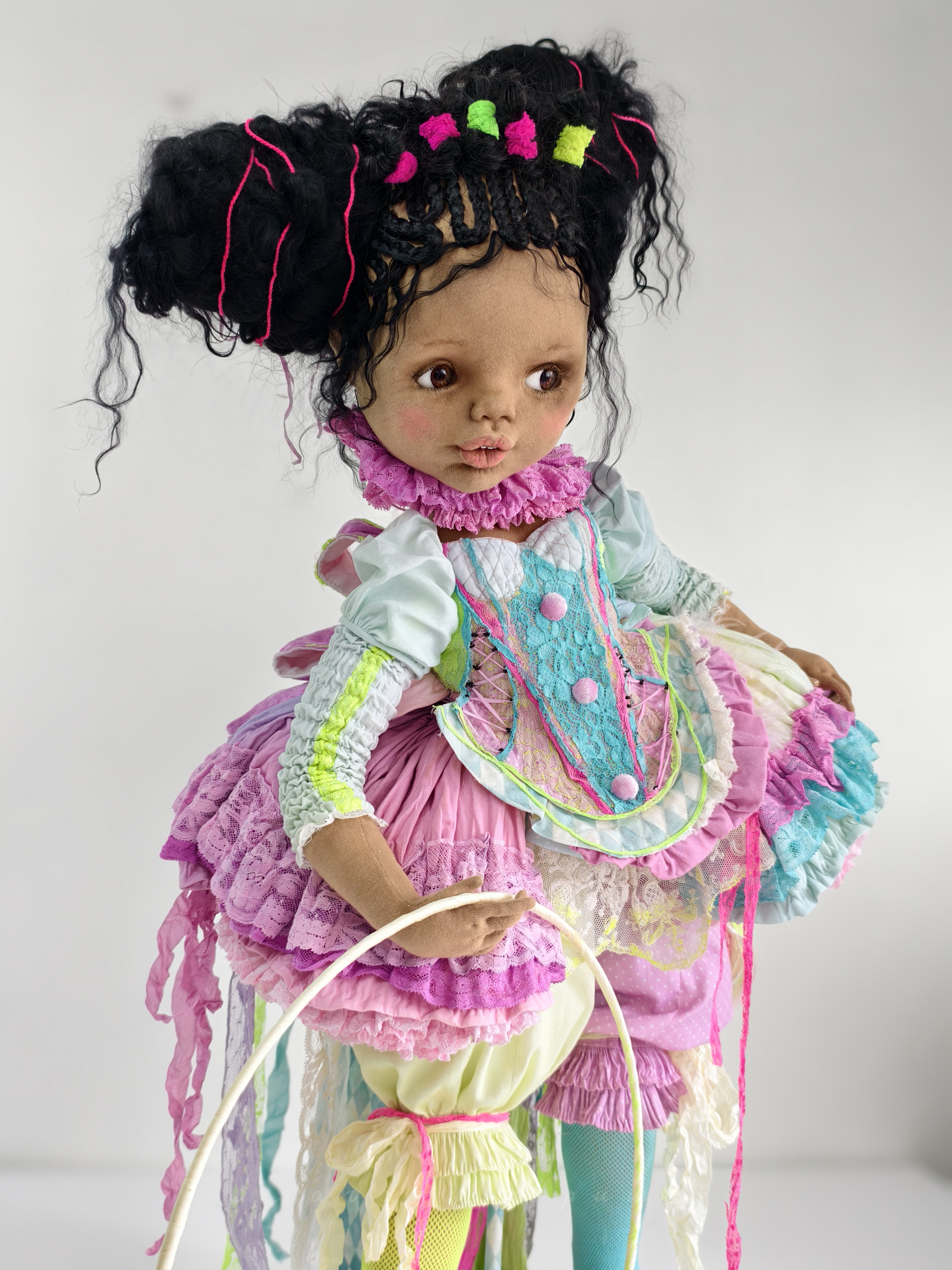 Пышная юбка в стиле барокко для куклы, авторский метод создания без каркаса