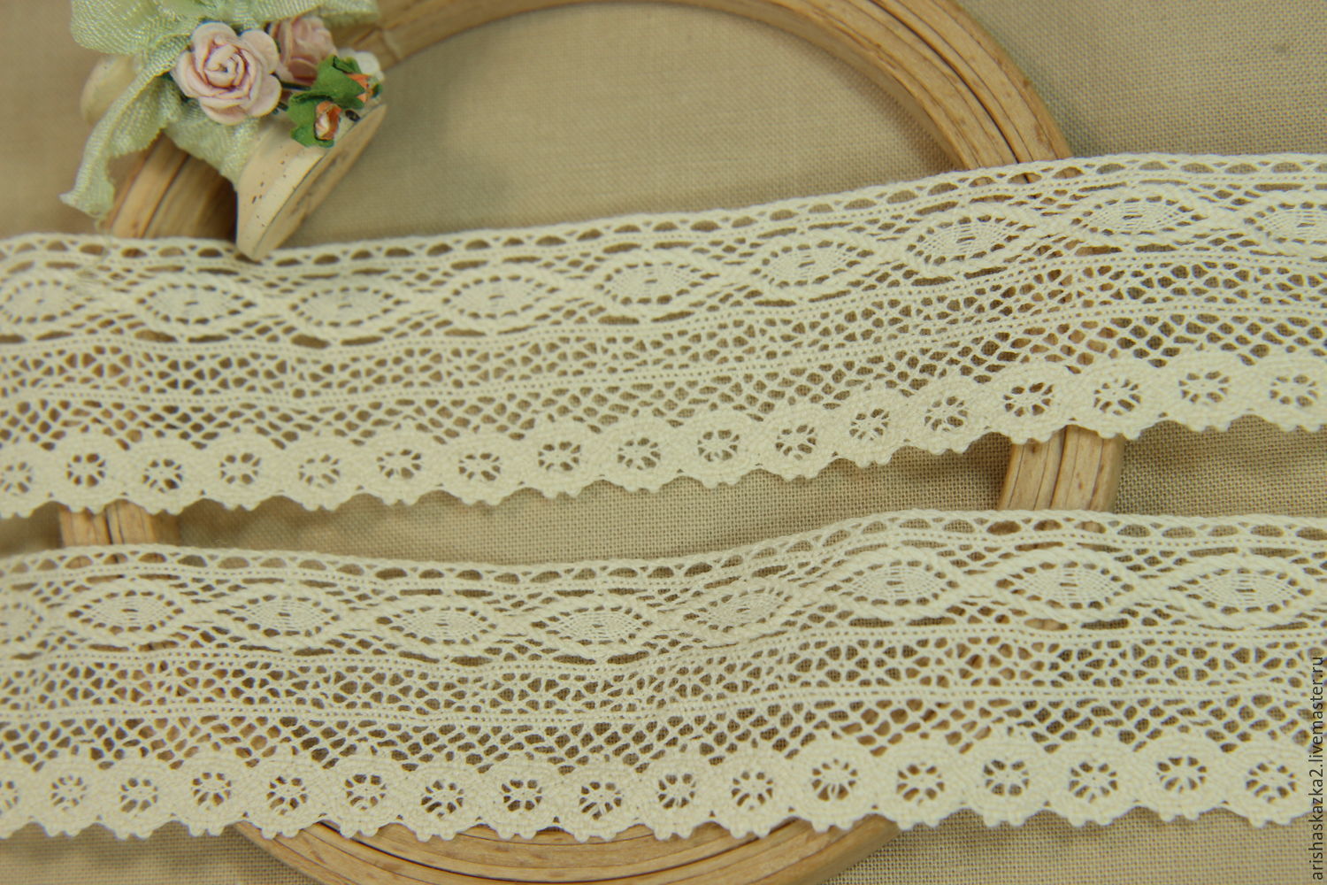 картинка Кружево хлопок 3 см от магазина Ариши Рукодельные нежности