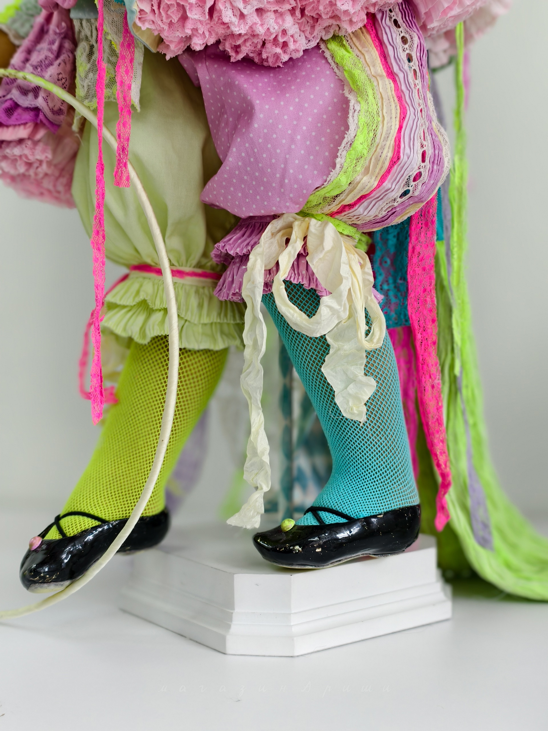 Пышная юбка в стиле барокко для куклы, авторский метод создания без каркаса