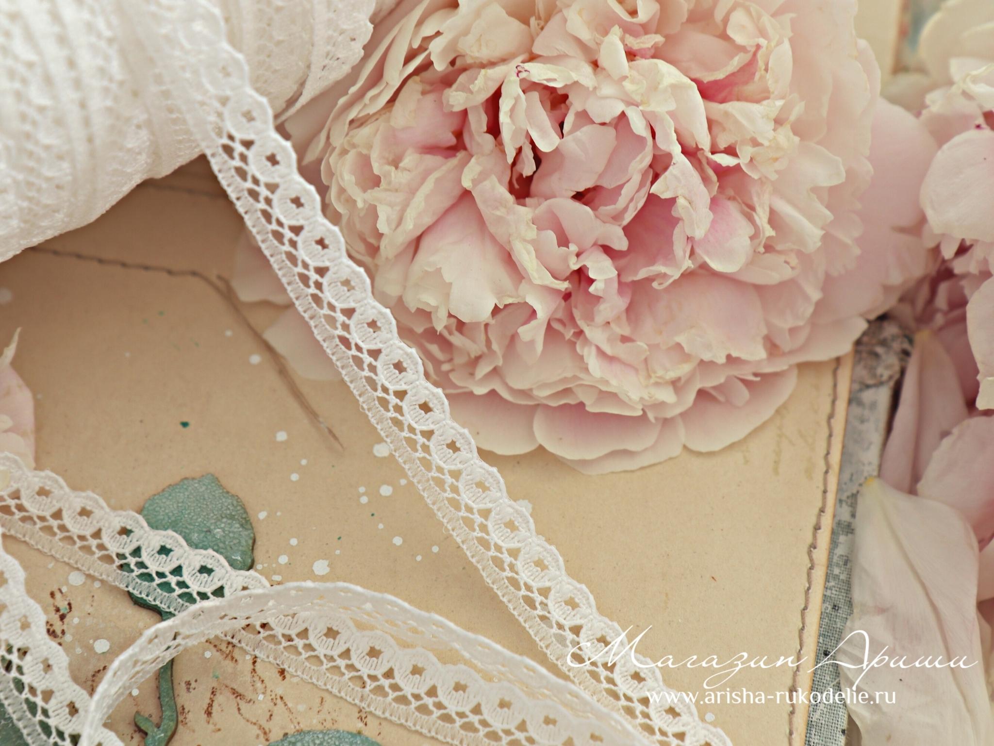 картинка Кружево нейлон арт. 23217. Тонкое, мягкое кружево.  от магазина Ариши Рукодельные нежности