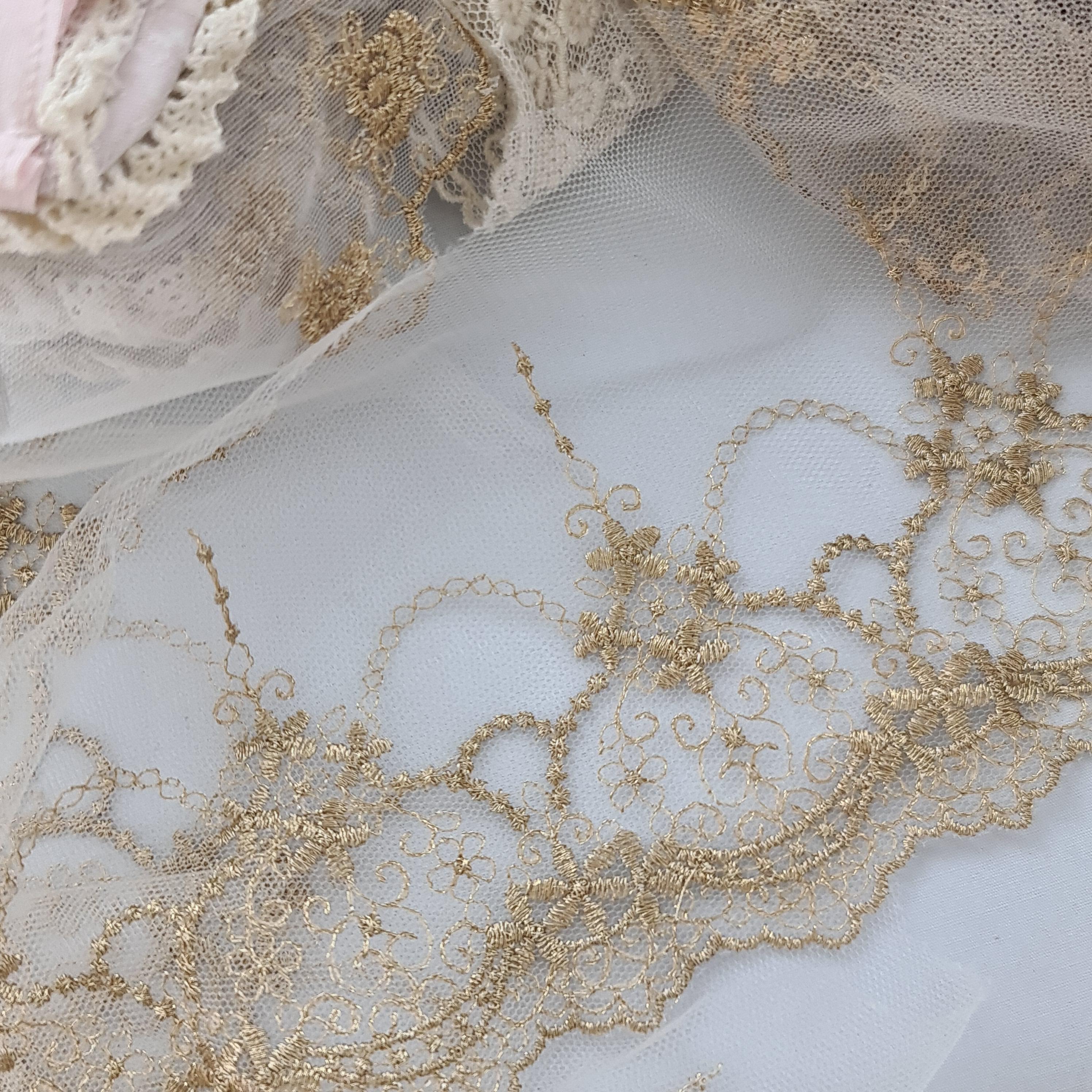 картинка Кружево  золотое 3005. Кружево люрекс от магазина Ариши Рукодельные нежности
