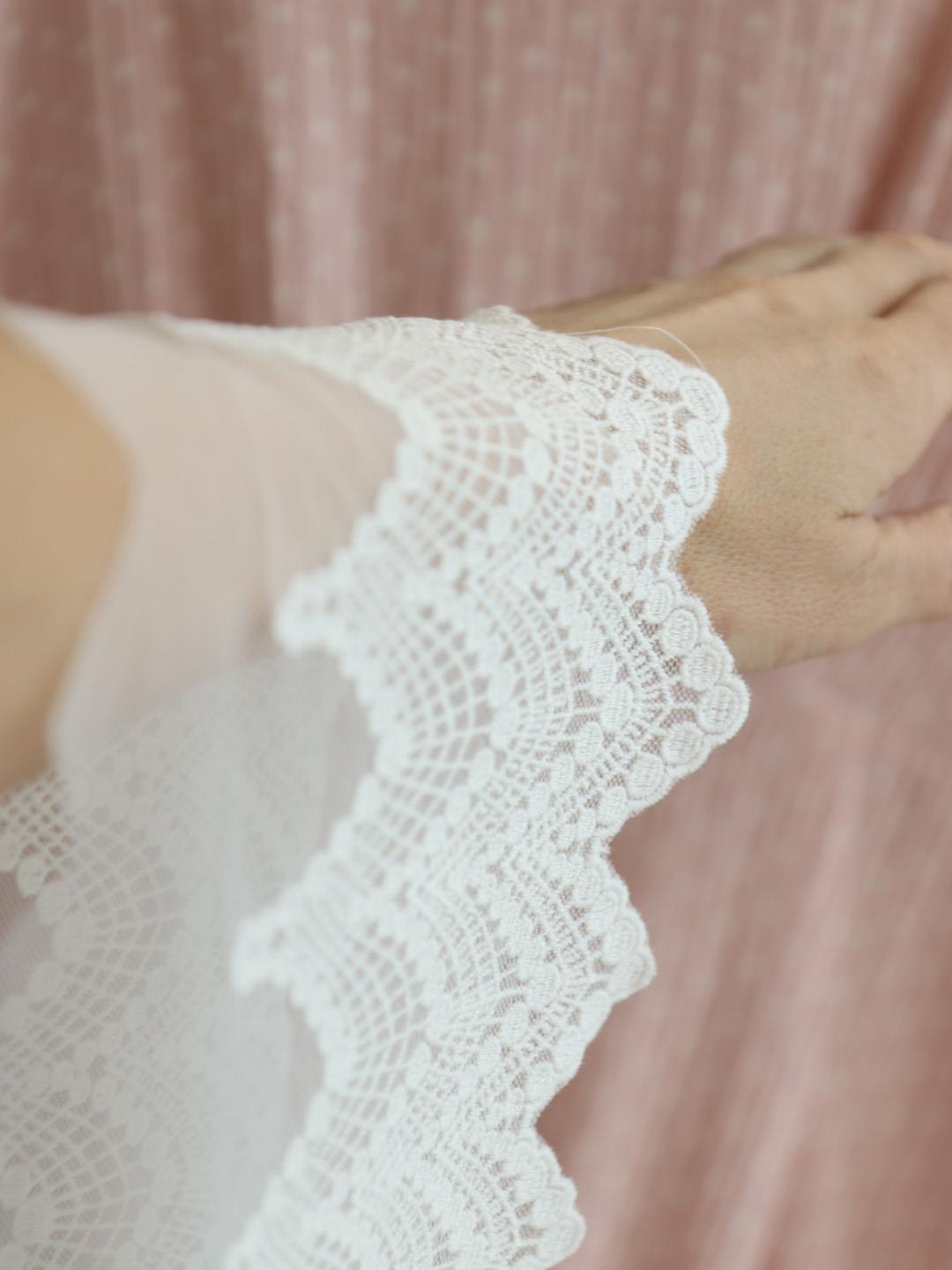 картинка Кружево 2205(молочный) .Кружево на сетке от магазина Ариши Рукодельные нежности