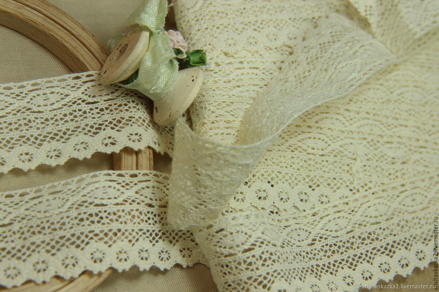 картинка Кружево хлопок 3 см от магазина Ариши Рукодельные нежности