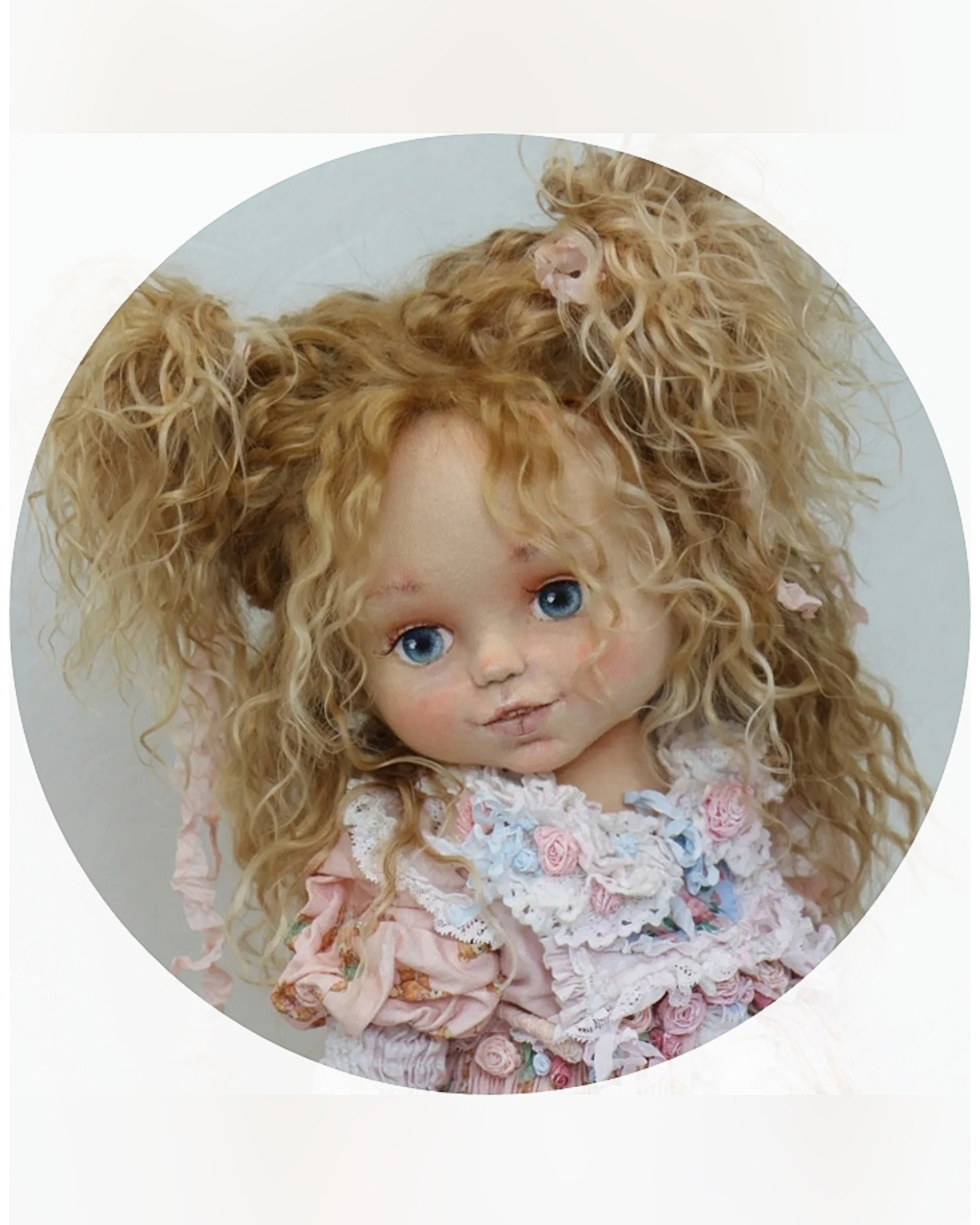 фото  Видео-курс : Голова. Куклы в рюшах школа кукол Ариши