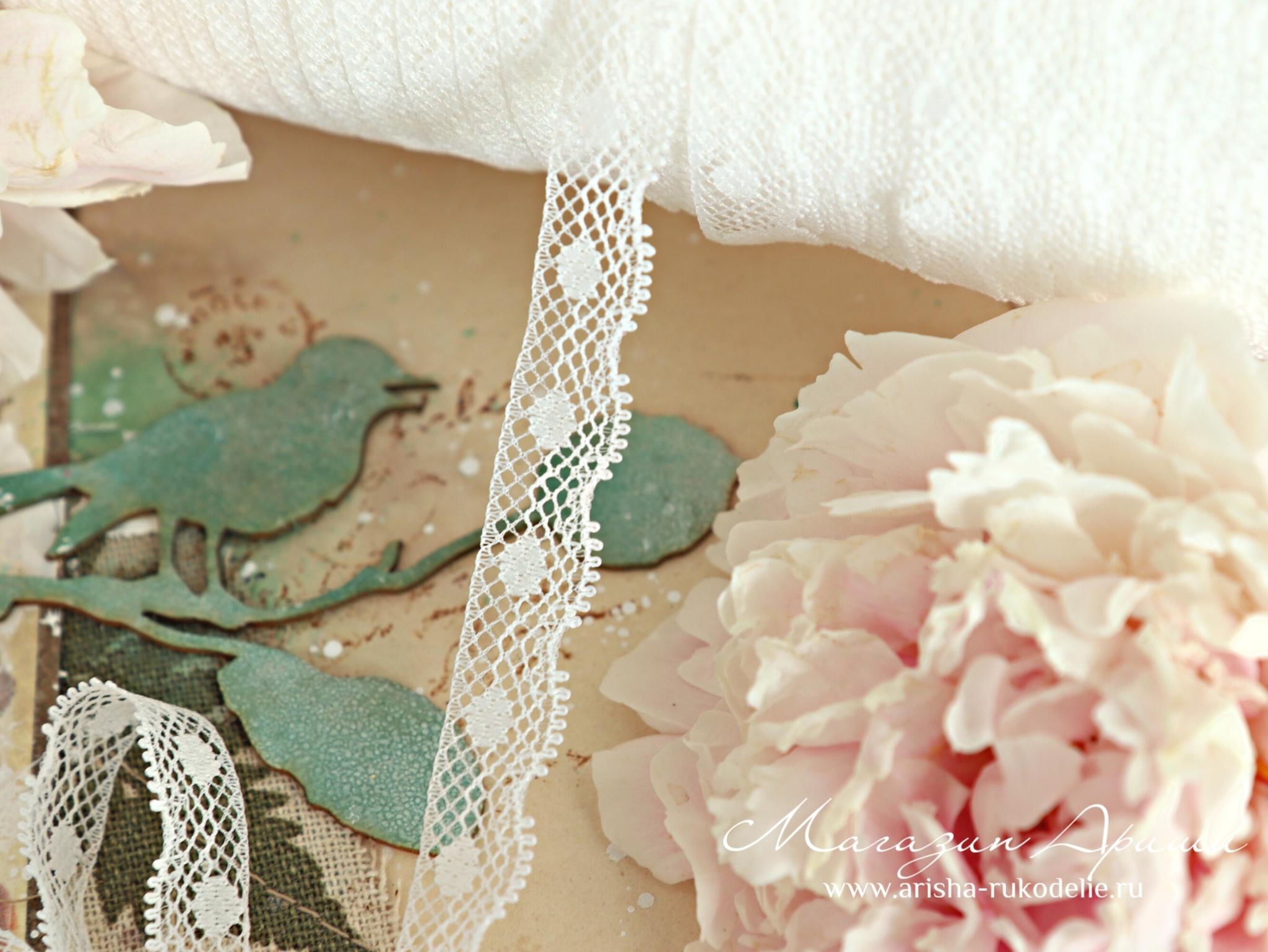 картинка Кружево нейлон арт. 23214. Тонкое, мягкое кружево  от магазина Ариши Рукодельные нежности