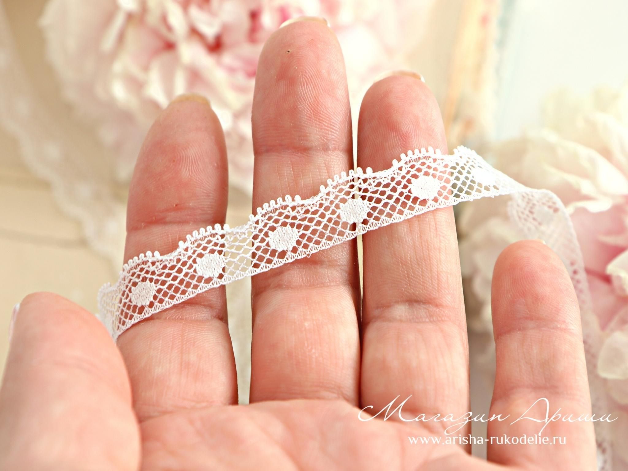 картинка Кружево нейлон арт. 23214. Тонкое, мягкое кружево  от магазина Ариши Рукодельные нежности