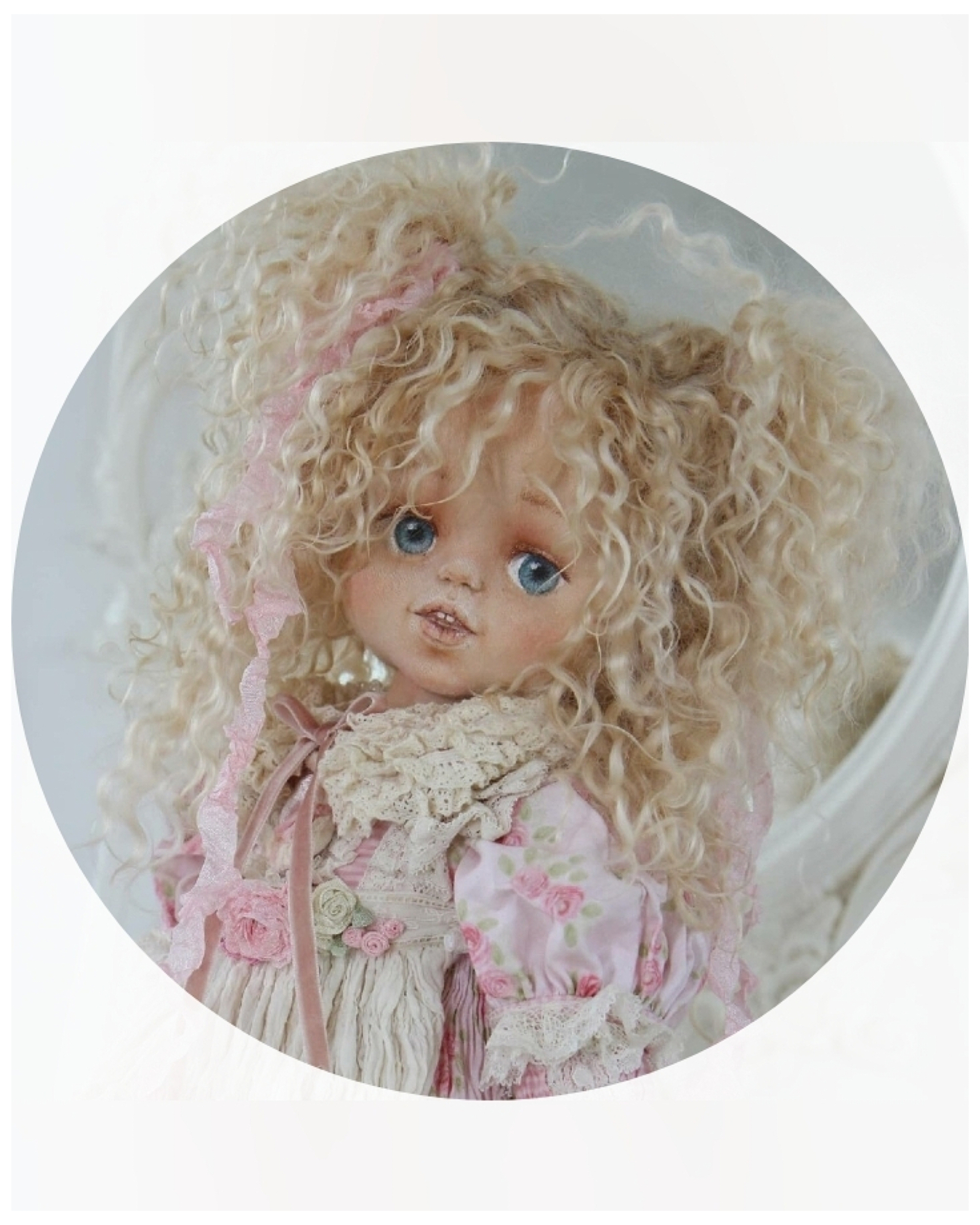 фото  Видео-курс : Голова. Куклы в рюшах школа кукол Ариши