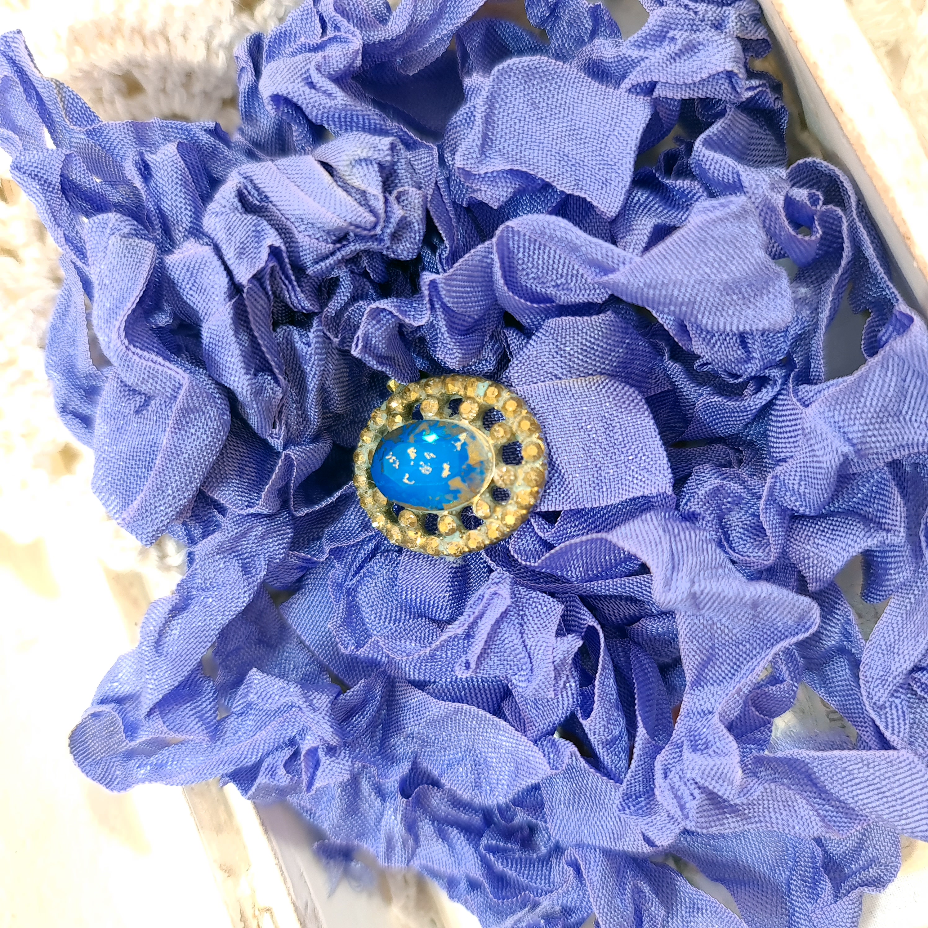 фото Шебби лента №167 лиловый от магазина Ариши "Кукольные нежности"