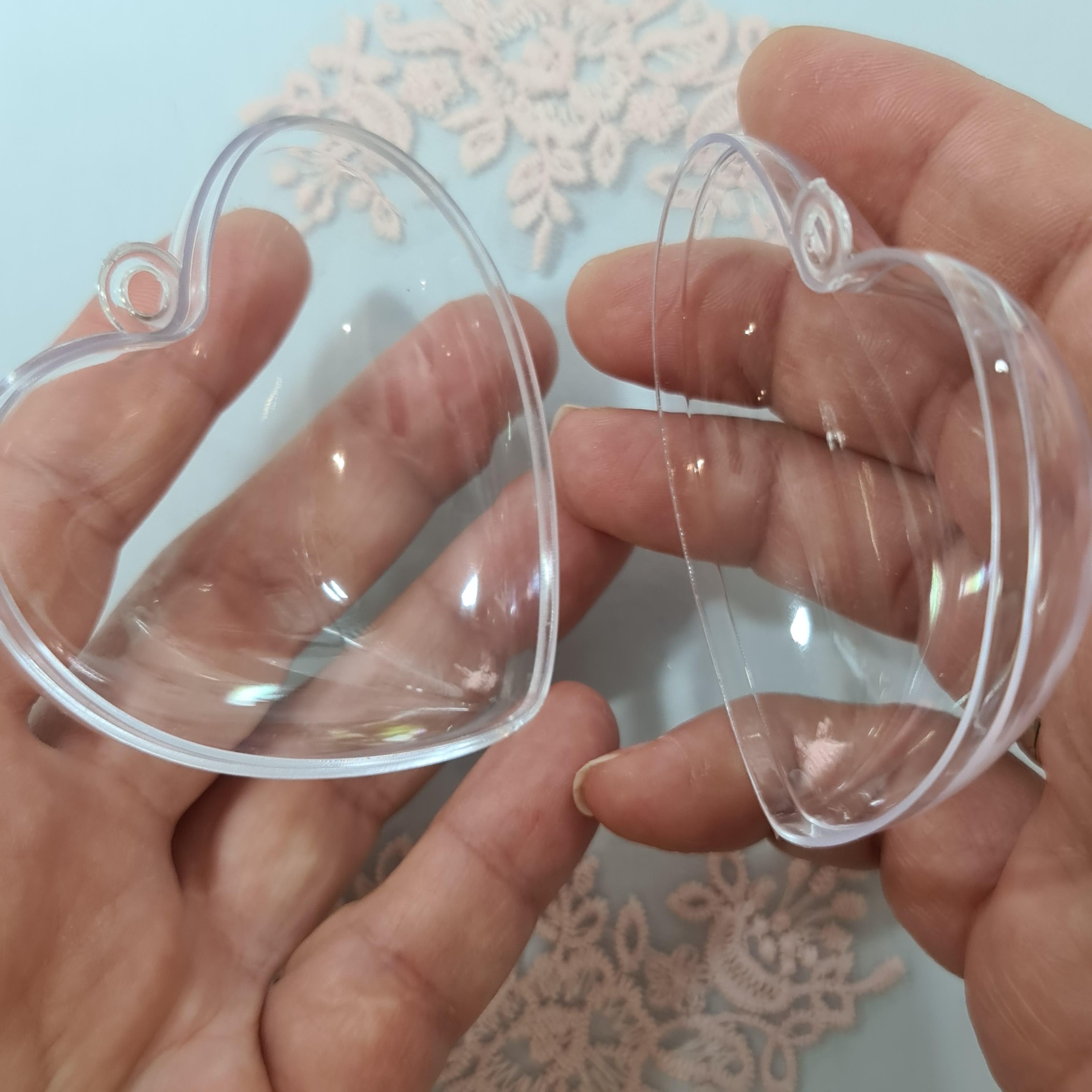 Детальное фото декоративной фигурки "Сердце . Заготовка пластиковая 7см." из пластика - магазин Ариши