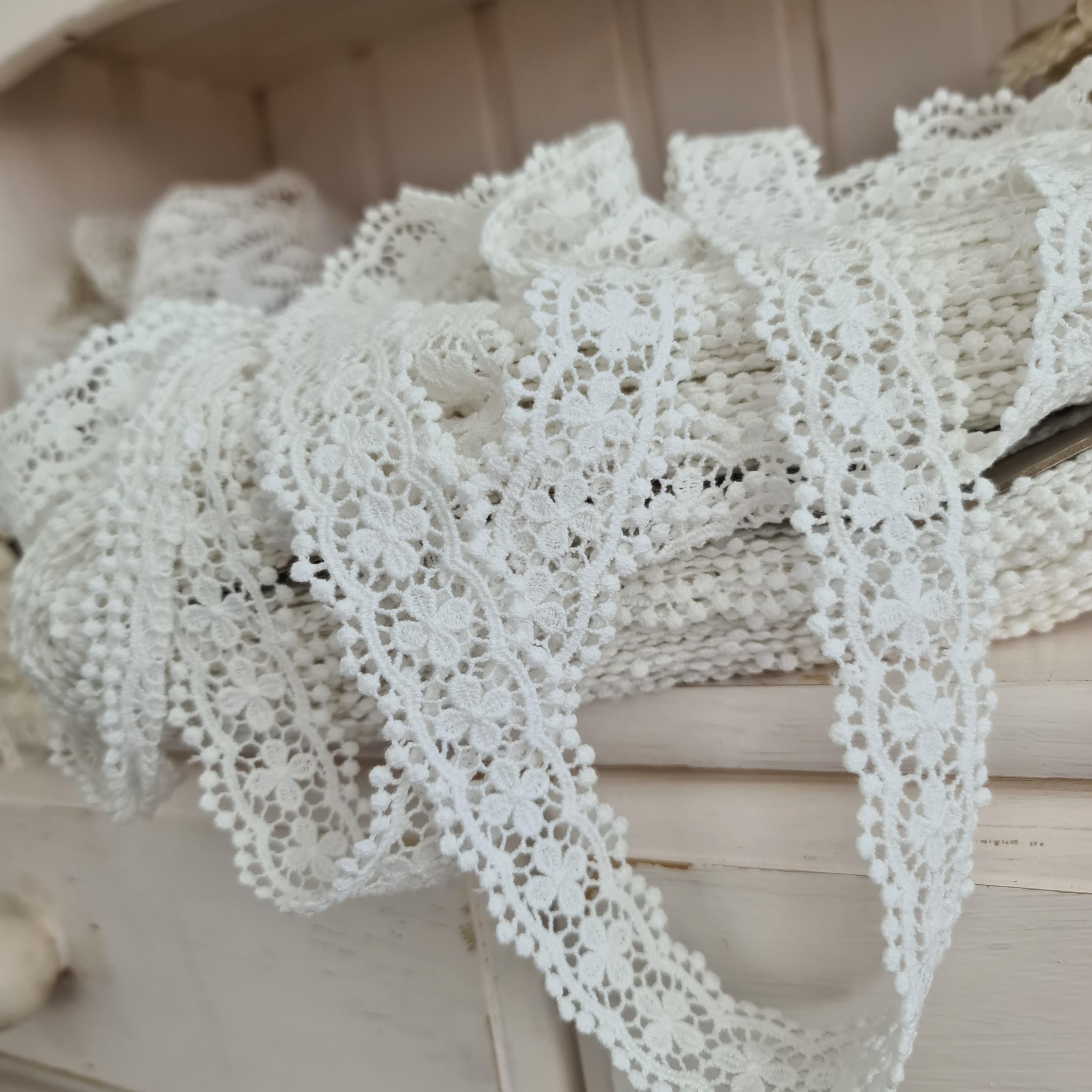 картинка Кружево 1041 . Кружево хлопковое. Цена за 1 метр от магазина Ариши Рукодельные нежности