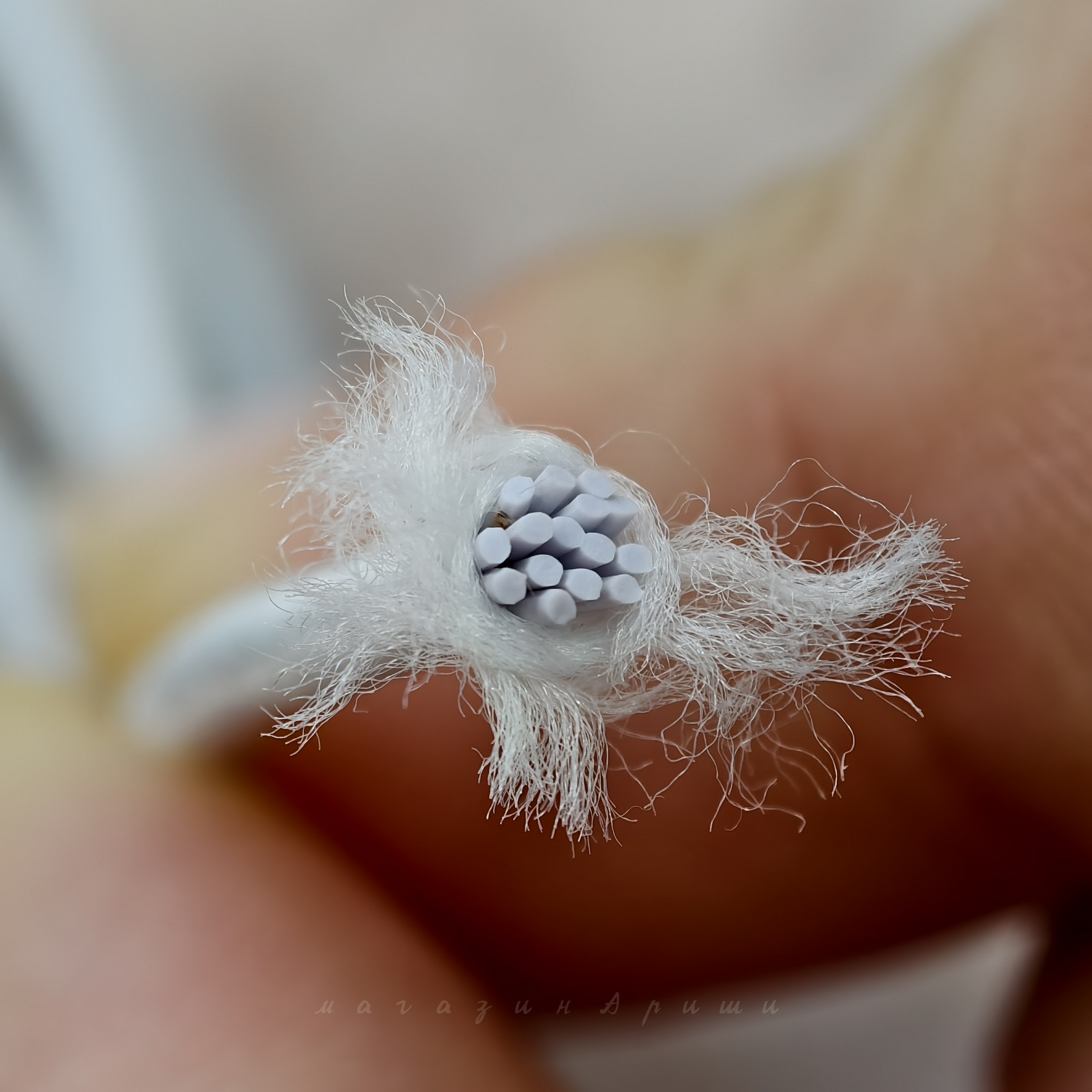 Детальное фото многожильной латексной резинки для перетяжки шарнирных кукол BJD - магазин Кукольные нежности