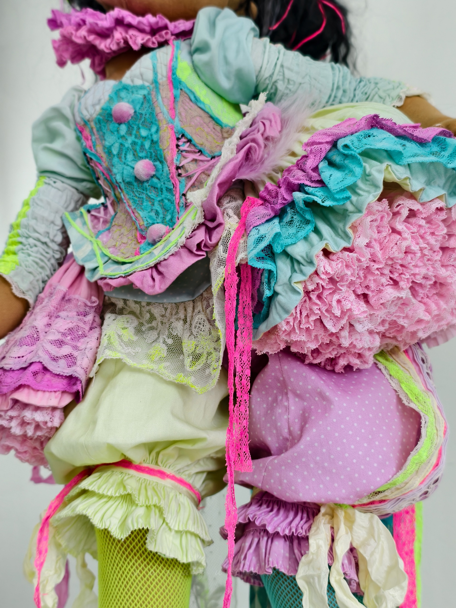 Пышная юбка в стиле барокко для куклы, авторский метод создания без каркаса