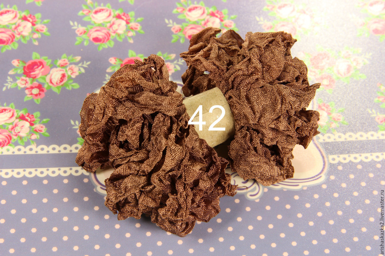 фото Шебби-лента №42 (Остаток 1м) от магазина Ариши "Кукольные нежности"