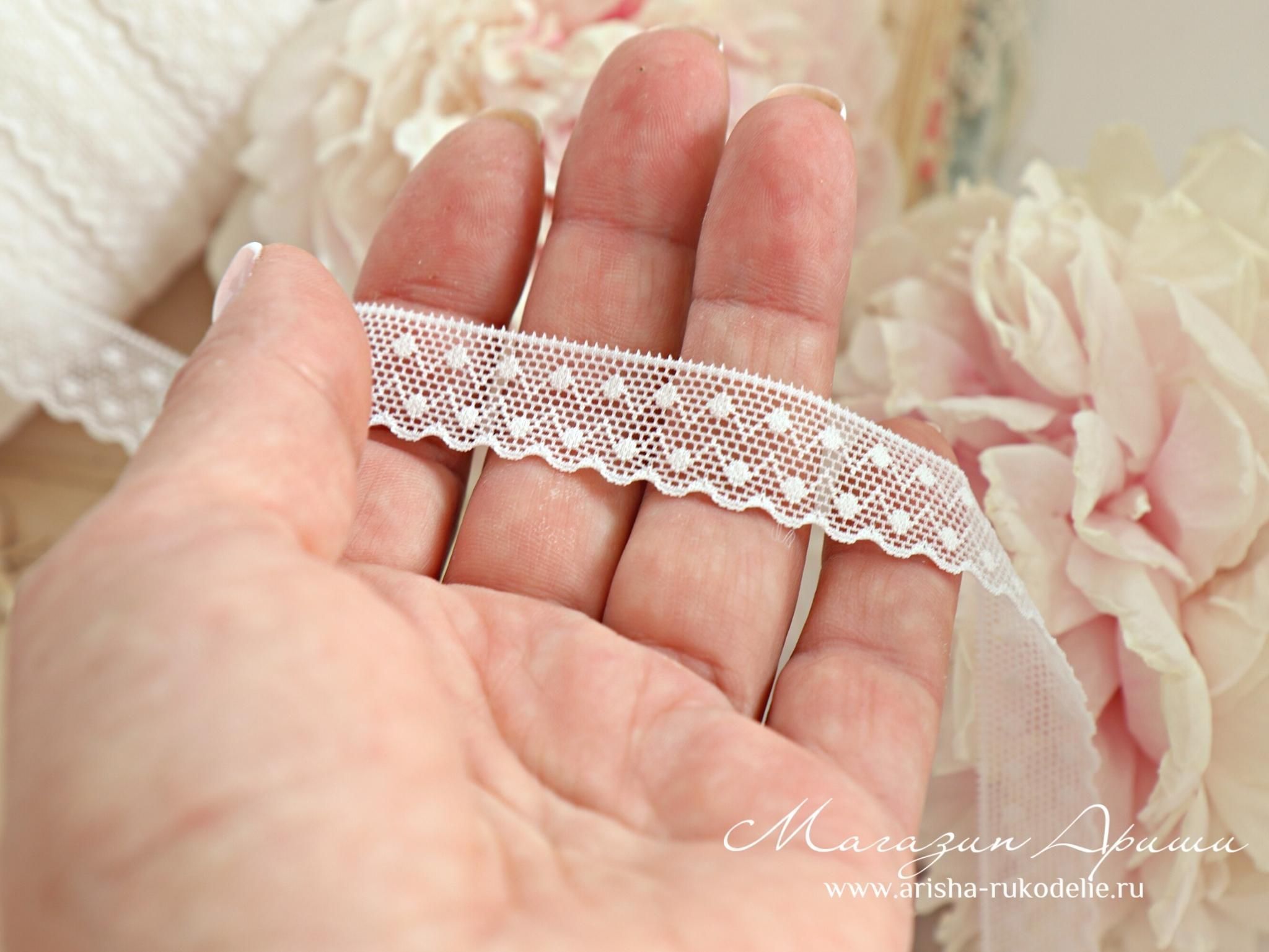 картинка Кружево нейлон арт. 23207. Тонкое, мягкое кружево. Стрейч от магазина Ариши Рукодельные нежности