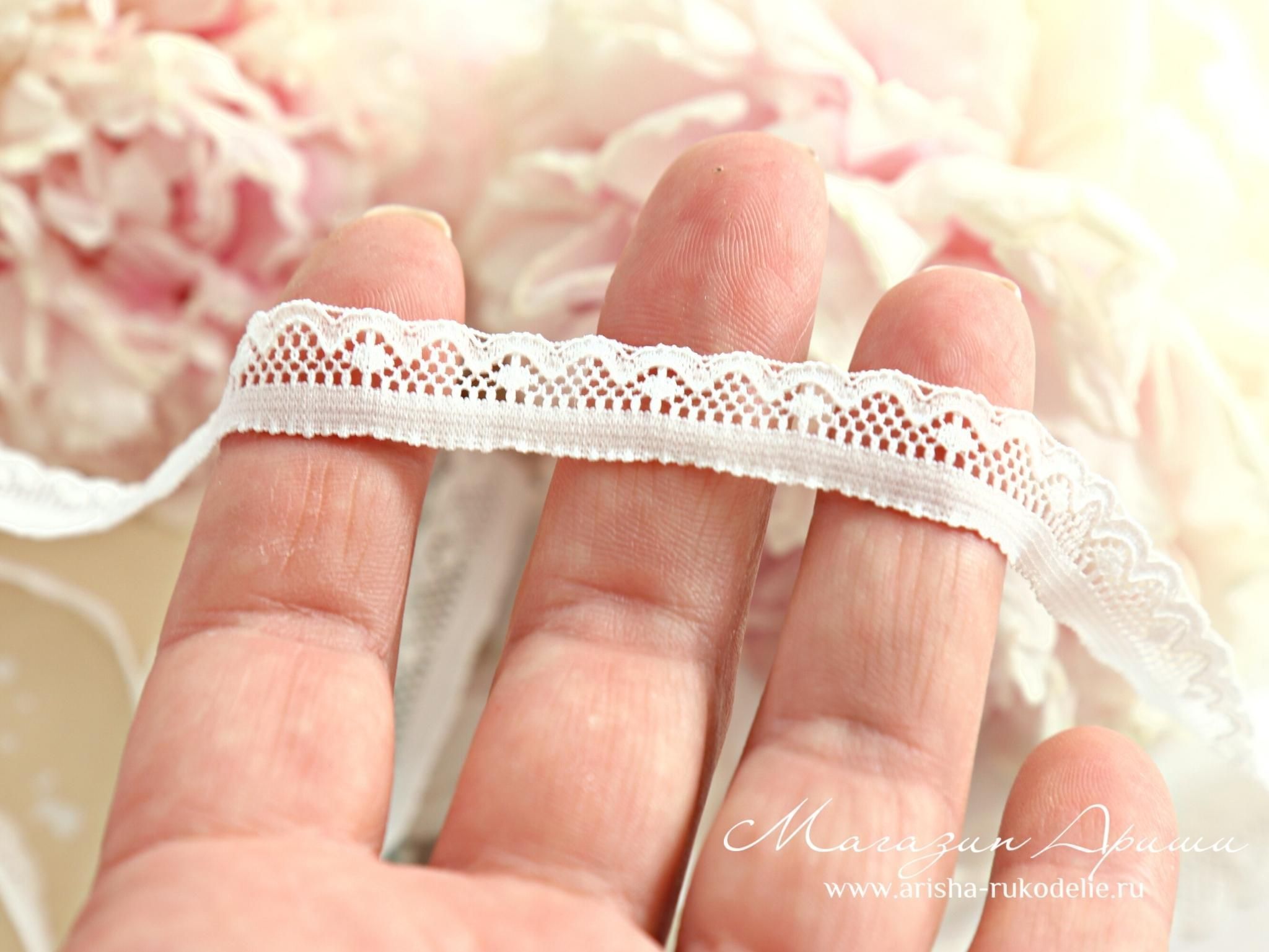 картинка Кружево нейлон арт. 23211. Тонкое, мягкое кружево. Стрейч от магазина Ариши Рукодельные нежности