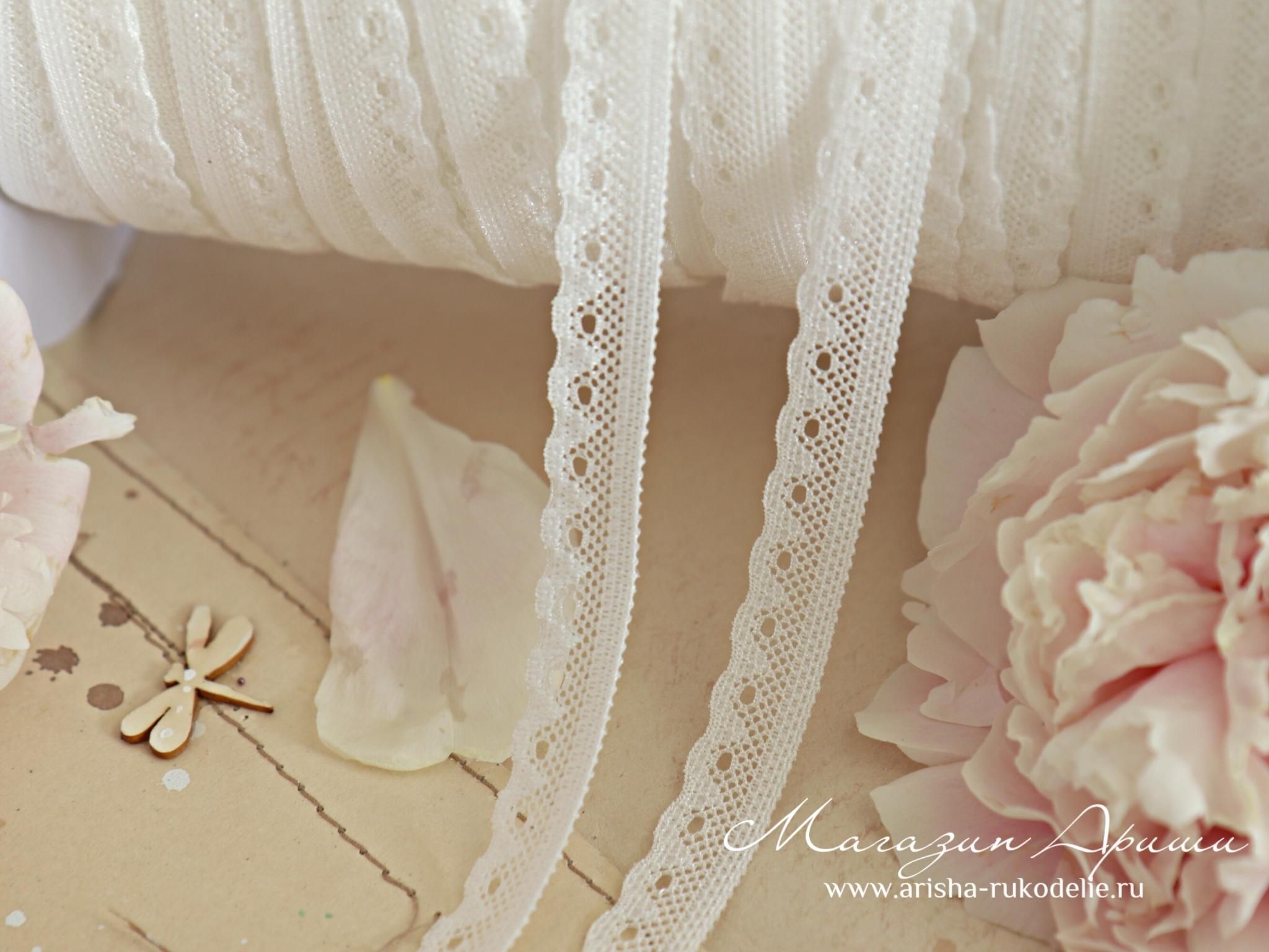 картинка Кружево нейлон арт. 23218. Тонкое, мягкое кружево. Стрейч от магазина Ариши Рукодельные нежности
