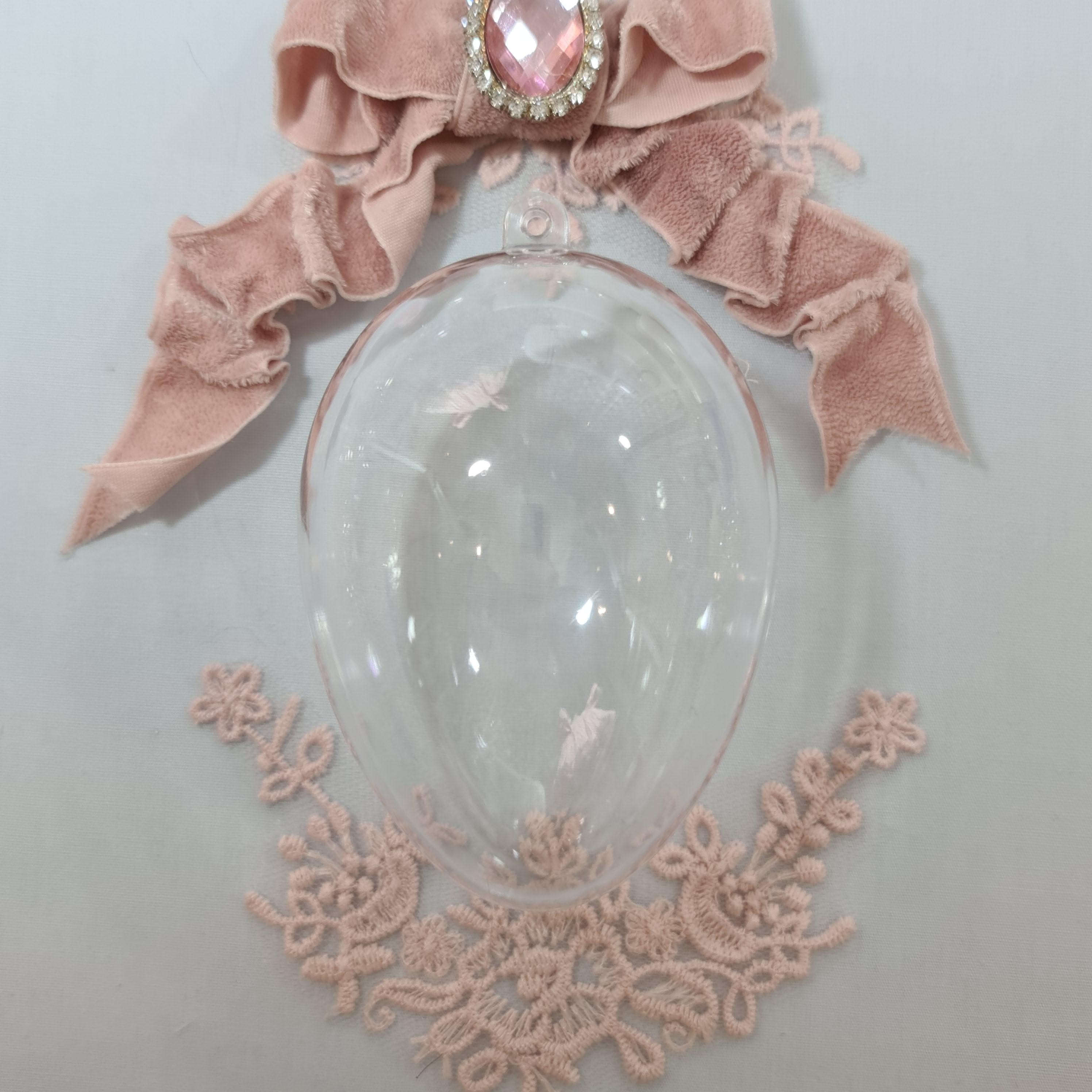 Детальное фото декоративной фигурки "Яйцо  . Заготовка пластиковая 8см. " из пластика - магазин Ариши