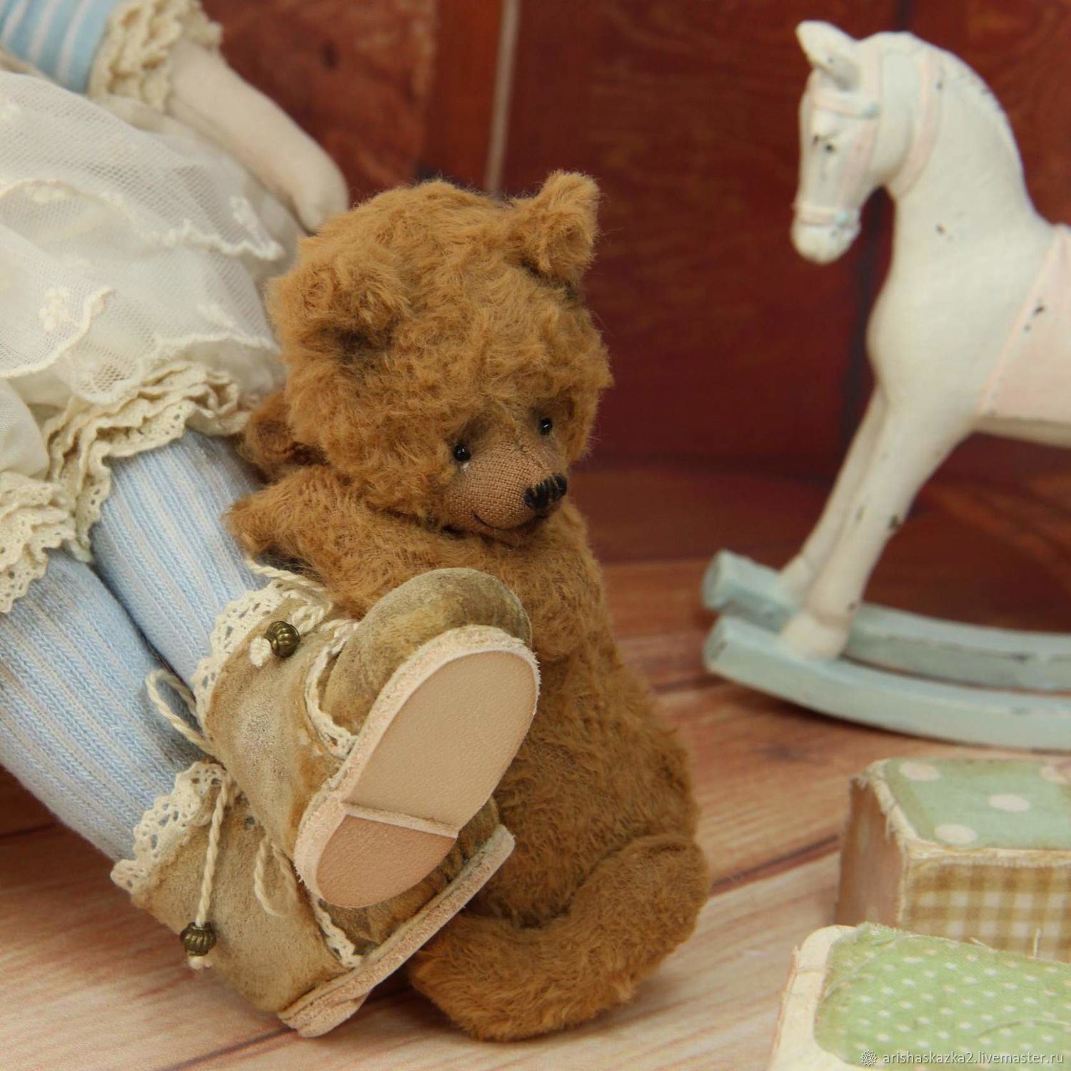 фото  Видео-курс: Мишка куклы в рюшах школа кукол Ариши